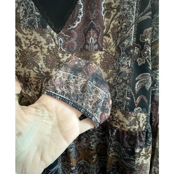 DESIGUAL NWT $115 Katrina Patchwork Look Lined Mesh Top Size US L - Picture 8 of 12